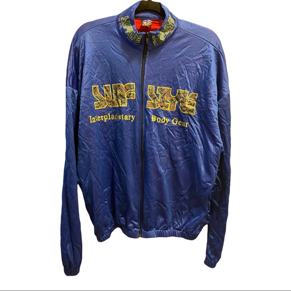 Vintage 80s Surf Style Interplanetary Body Gear Nylon Windbreaker